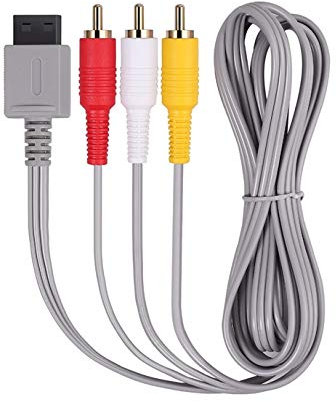 DARLINGTON & Sohns Cable de TV para Nintendo Wii y Wii U Consola SCART, cable de vídeo, cable de TV, 3 RCA