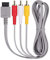 DARLINGTON & Sohns Cable de TV para Nintendo Wii y Wii U Consola SCART, cable de vídeo, cable de TV, 3 RCA