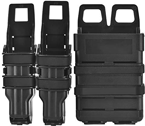 WLXW Magazintasche, Tactical Fast Mag Molle Anbringbox Taschen für Molle Systemweste,Schwarz