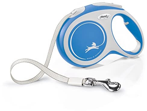 flexi® Comfort L Gurt 5 m blau, Roll-Leine für Hunde bis 60 kg