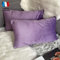 Douceur De Plumes 2er Set Lavendel lila Samt 30x50 cm Dekorativer Kissenbezug, Weicher Moderner Rechteckiger, Skandinavisches Wohnzimmer Dekor Sofa Schlafzimmer Bettboden (2 Lavendel lila)