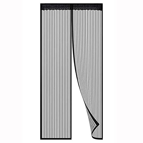 YJHH Porte Moustiquaire Magnétique Rideau Maille, Moustiquaire Porte Magnetique Recoupable, sans Perçage Super Silencieux Fermeture Automatique
