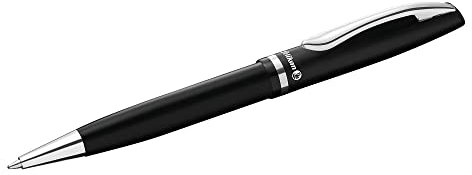 Pelikan® Jazz Kugelschreiber Elegance zum Schreiben Zeichnen Kalligraphie | Schnell trocknend Durable Robustes Metallgehäuse | Für Schule Büro Studie | Komfortables und Glattes Schreiben | Schwarz