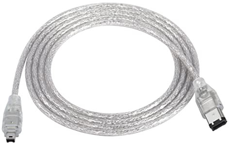 YACSEJAO Firewire IEEE1394 Câble adaptateur iLink 6 broches vers 4 broches mâle vers mâle pour appareil photo numérique 1,5 m