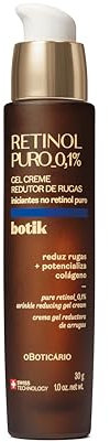 O Boticário Botik Retinol Reines Serum für das Gesicht, 0,1 % | Faltenmilder-Gel | Erhöht die Festigkeit der Haut in 2 Wochen und Faltenfüllung, vegan, 30 g
