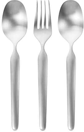 Robert Welch Bergen Satin 3 Piece Serving Set. Made from Stainless Steel. Dishwasher Safe.