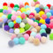 30mm ca. 20 Stück Bunte Mini Pompons zum Basteln filzkügelchen Bunt pom pom Bälle Kleine Bommeln Flauschigen Plüschbälle für Dekorieren Verzieren Nähen DIY Kreativen Handwerk,Bunt