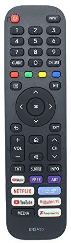 EN2A30 Remote Control Replacement for Hisense Smart 4K TV