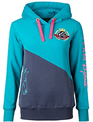 Rydale Ladies Hoodie Diagonal Design Women's Hoodie Overhead Sweatshirt 100% Cotton 3 Colours