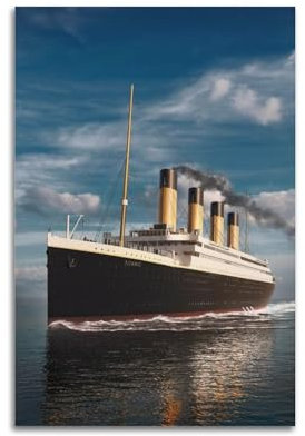 VZRSQZK Titanic Dekoratives Poster, dekoratives Gemälde, Leinwand, Wandposter und Kunstdruck, modernes Familienschlafzimmer-Dekor-Poster, 20 x 30 cm