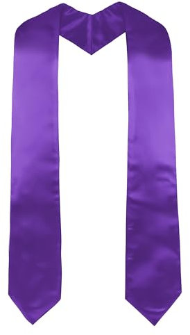 GraduatePro Abschluss Stola Kirche Priester Chor Stahl Erwachsene Unisex Universität 183cm Lila