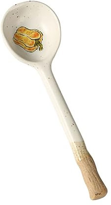 NOLITOY Cucchiaio Da Cucina Ceramica Gialla Design Elegante e Pratico Per Zuppe e Dessert Accessorio Per Cucina Versatile e Facile Da Pulire