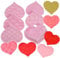 PTaizjjz Set di 6 formine per biscotti a forma di cuore in plastica, per San Valentino, a forma di cuore.