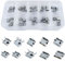 Rierousy 50 Pièces Micro USB a Souder Femelle, 10 Odèles 5pcs de Chaque Type de Connecteur USB Set pour Connecteur Electronique I'équipement