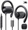 USB C Headphones with Microphone Wired Type C Over Ear Earbuds for iPhone 16 Pro Max Samsung Z Flip Fold 6 S24 Ultra S23+ S22 S21 A35 Open Ear Headset Volume Control Rotatable Earhook Sport Earphone