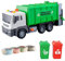 Generic Grand camion à ordures jouet camion de recyclage camion poubelle jouet Push and Go voiture pour les filles, Vert