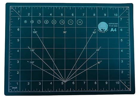 ASPIRE UK A4 Cutting Mat Self Healing Non Slip Craft Quilting with Printed Accurate Grid Lines Cutting Board for Professional Cutting Carving Crafts Fabric Quilting Sewing Papercraft