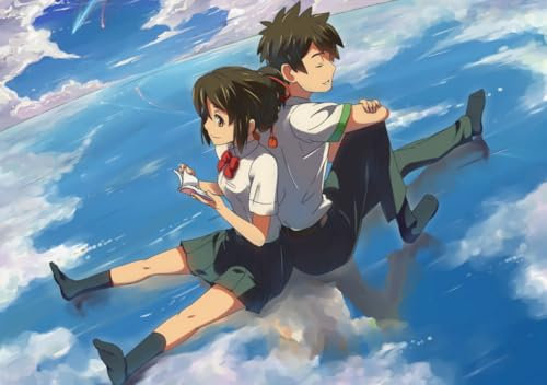 HfmQuisutron Canvas Print Japanische Fantasy Anime Yours Name Poster Wand Kunst Bilder Für Wohnzimmer Dekoration Yl50Zp 40X60Cm Ungerahmt