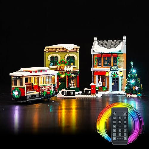 Remote Control Light Kit Compatible with Lego Holiday Main Street 10308 (No Model), Led Light Set for Holiday Main Street Creative Toys
