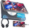GOnavidio Lecteur DVD de voiture 12 pour enfants avec entrée HDMI, lecteur DVD portable, prend en charge les cartes USB/TF, entrée et sortie AV, sans région, dernière mémoire