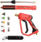 Kit de tuyau de lance pour nettoyeur haute pression 4000 PSI avec construction en acier inoxydable