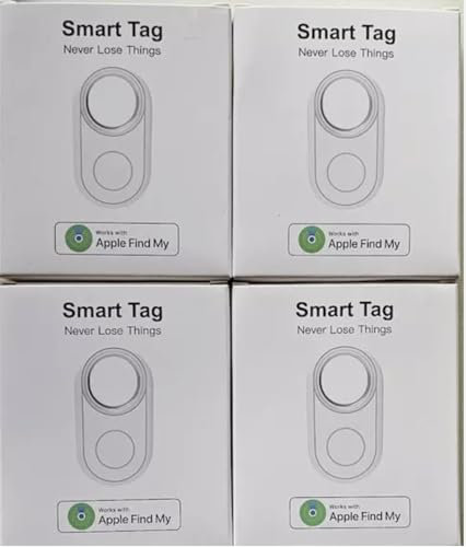 Apple MFI Certified Find My compatibile Airtag custodia in metallo, confezione da 4