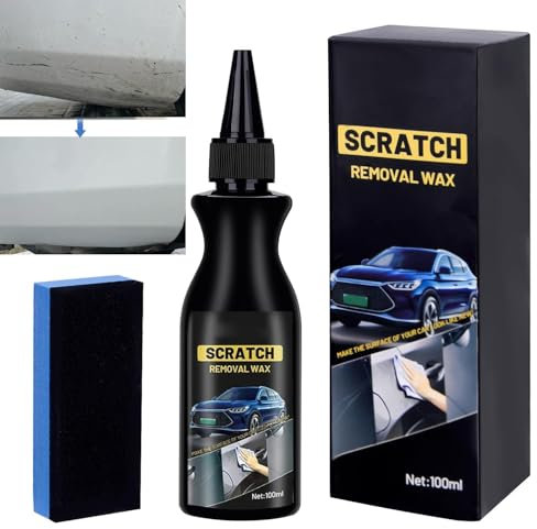 Vibbang Kratzer Entferner Auto, Autopolitur Kratzer Entfernen, Car Scratch Remover Mit Schwamm, Auto Kratzer Entferner, Entfernt Kratzer Effektiv und Schnell für Autos Verschiedene Oberflächen