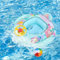 Salvagente gonfiabile da piscina per bambini, a forma di sirena, con ruota dentellata, galleggiante gonfiabile per bambini, ragazzi e ragazze, 1-4 anni