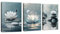 3Pcs Zen Lotus Blumen Schmetterling Meditation Bilder, Weiß Lotus Blühend auf Steinen im See Wandbilder mit Rahmen Modern bild auf Leinwand Wandkunst Kunstdruck Deko für Yoga Heilbad Zimmer 40x60cmx3