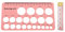 Nipple Measurement Tool For Flanges, Flexible Silicone Nipple Sizer For Flanges Flange Sizing Kit with 1.5m Soft Tape For Breast Flange Measuring (Rosy)