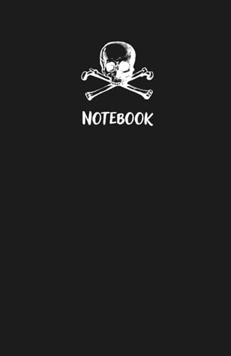 Skull Notebook: Quaderno a puntini per appunti e scrittura – notebook dot grid con illustrazioni di teschi, design dark e moderno
