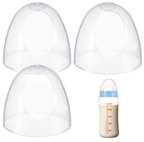 CLISPEED 3-Pack Baby Bottle Caps Replacement Lids for Feeding Bottles Compatible with Pigeon Leak-Proof Milk Lids for Home and Travel
