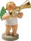 Wendt & Kuhn - Handbemalter Engel aus Holz mit Tuba - Sammlerstück, Made in Germany - Weiß/Opulenter Garten - Figurine - Heimdeko - Dekorativ, Sammeln - Neuheit - Geburtstag