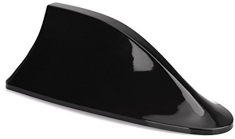 Antenne de voiture Lumiereholic Voiture radio antenne aileron de requin Antenne de toit d'antenne de voiture universel Shark Mat Noir M018