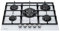 Millar GH7051TW - Piano cottura in vetro temprato con 5 fornelli a gas, bianco, 70 cm