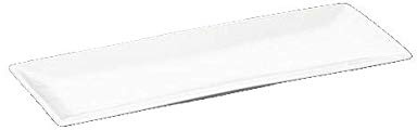 Wilmax WL-992015/A Porzellan Sushi/Canape-Teller, Weiss, 30.5cm Länge, 12cm Breite