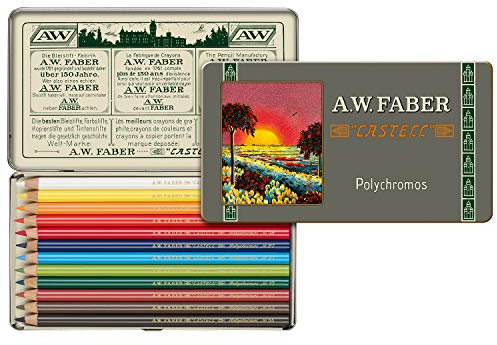 Faber-Castell 211001 - Polychromos Farbstift, Sonderedition, 12er Metalletui
