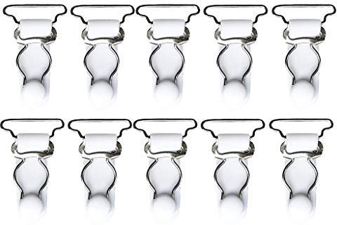 10 pezzi calze alte da donna alla coscia clip da cintura ganci ganci reggicalze in metallo