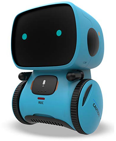 REMOKING Intelligent Roboter Kinder Spielzeug, Interaktives Roboter Lernspielzeug, Geschenke für Jungen Mädchen, Touch-Steuerung, Sprachsteuerung, Sprachaufnahme, Nachsprechen, Tanzen, Musik (Blau)