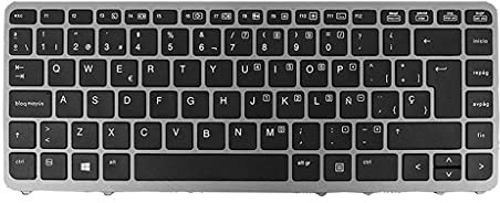 Almencla Repuesto Teclado Compatible para HP Elitebook 840 G1 Series Laptop, 11.42 x 5.91 x 0.2 Pulgadas