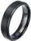 Zakk Ring Herren Damen Titan Verlobungsringe Eheringe Trauringe Schwarz Gebürstet 4mm 6mm 8mm(Schwarz-6mm, 69 (22.0))