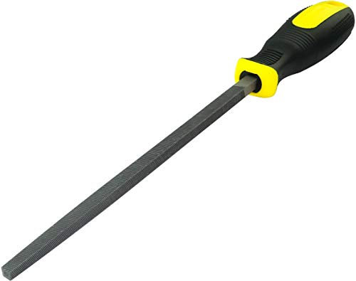 AERZETIX - Lima per affilare Metallo quadrato in acciaio - Lunghezza 200mm - Strumento di finitura manuale per modellare il metallo - Lima/Affila/Lucidatura/Meccanica - Manico bimateriale - C45983