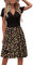 STYLEWORD Women's Summer Dress Short Sleeve V-Neck Sundress Floral Wrap Waist Casual Dress with Pockets (floral03,L)
