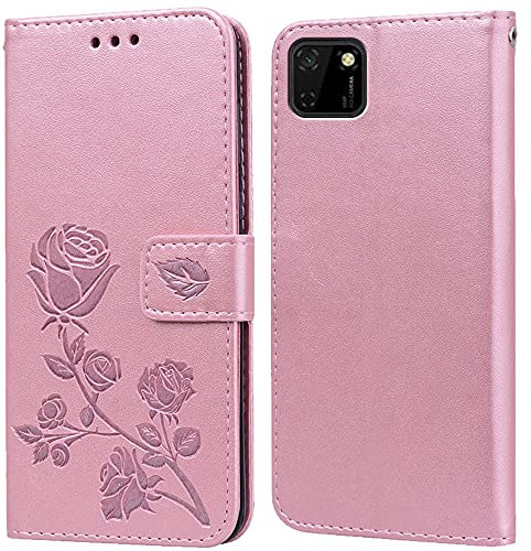 Hülle für Huawei Y5P Handyhülle,Klappbar Tasche Case,Standfunktion,Kartenfach,Silikon Bumper,Stoßfeste Schutzhülle Cover für Huawei Y5P