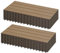 Laneetal Lot de 12 Carreaux de Terrasse à Lattes en WPC, Dalle de Terrasse Clipsable en Composite à Emboîtement, Patio, Balcon, 30x60cm, Effet Bois, Café de L'enfer