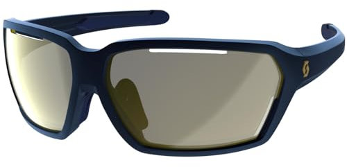 Scott Vector Fahrrad Brille blau/goldfarben Chrome
