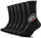 FALARY 6 Paar Wandersocken Herren 47-49 Socken Herren 47-49 Schwarz Baumwolle Sportsocken Tennissocken Wintersocken Laufsocken Herrensocken Dicke Fahrrad Lange Running Socken Atmungsaktiv