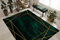 Exklusiv Emerald Teppich Glamour – Stilvoll, Geometrisch Flaschengrün/Gold 160x220 cm Modern Teppich für Wohnzimmer