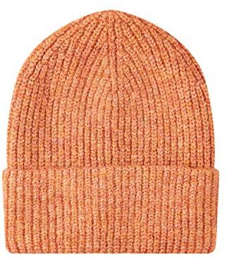 TOM TAILOR Denim Damen Beanie Mütze 1033066, 30345 - Rusty Amber Melange, ONESIZE
