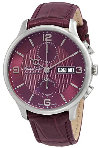 Mathey-Tissot Edmond Chrono H1886CHATAR Automatischer Chronograph lila Zifferblatt Herrenuhr, Chronograph